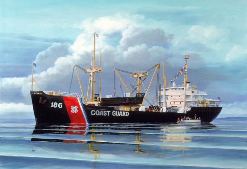 CGC Kukui, West Pacific - Oil on canvas