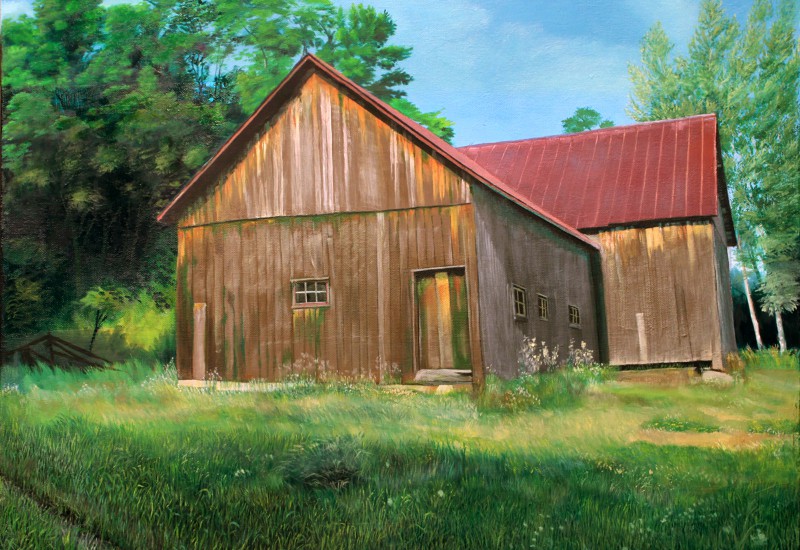 Miller Barn Two - Oil on canvas